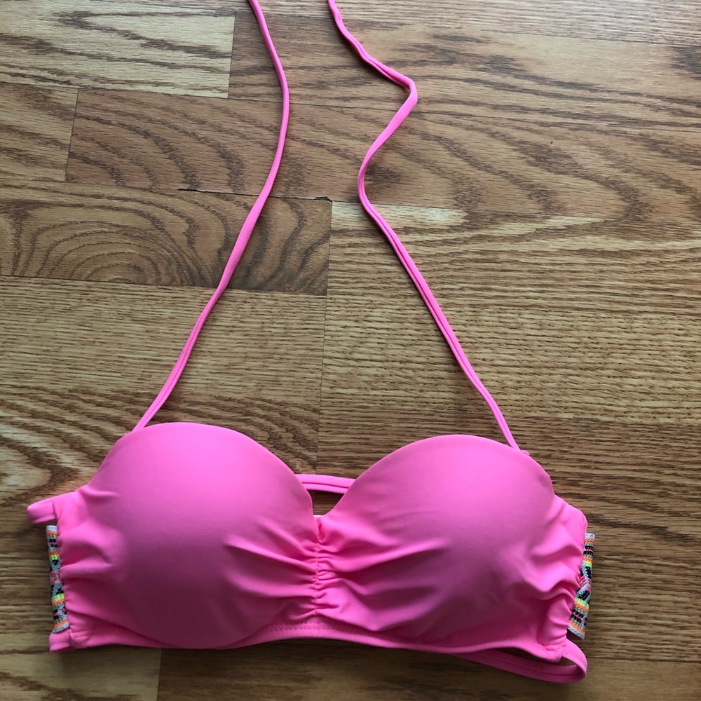 Pink bikini top